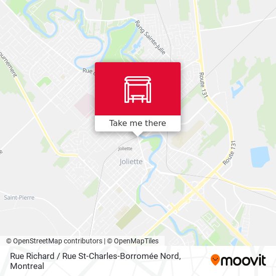 Rue Richard / Rue St-Charles-Borromée  Nord map
