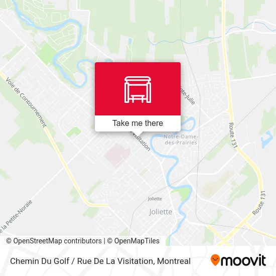 Chemin Du Golf / Rue De La Visitation map