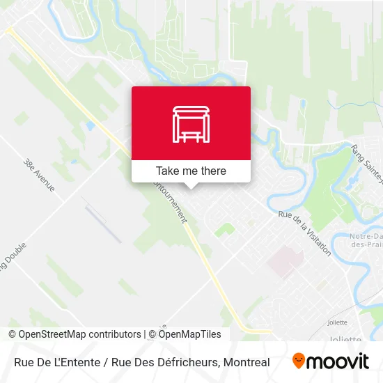 Rue De L'Entente / Rue Des Défricheurs map
