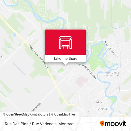 Rue Des Pins / Rue Vadenais map