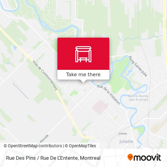 Rue Des Pins / Rue De L'Entente map