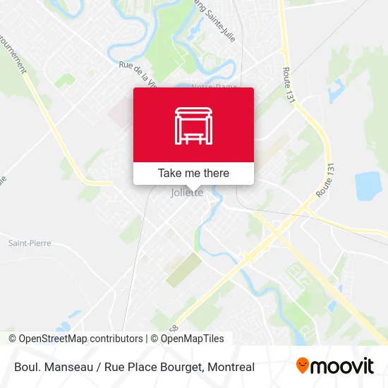 Boul. Manseau / Rue Place Bourget map