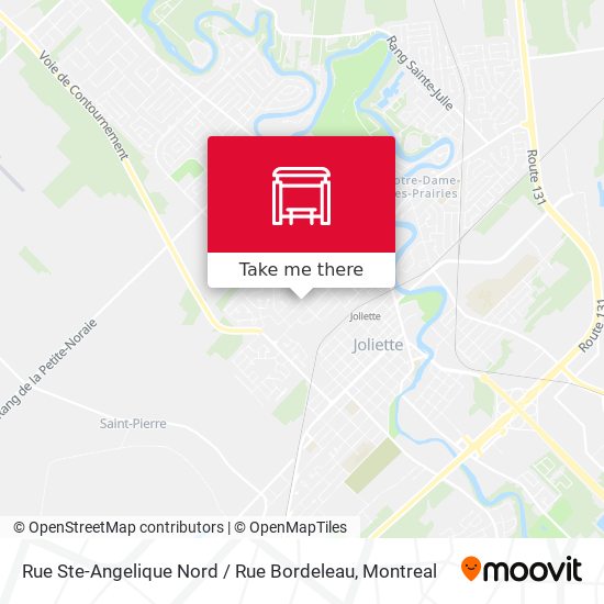 Rue Ste-Angelique Nord / Rue Bordeleau map