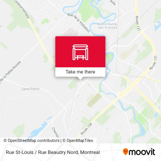 Rue St-Louis / Rue Beaudry Nord map