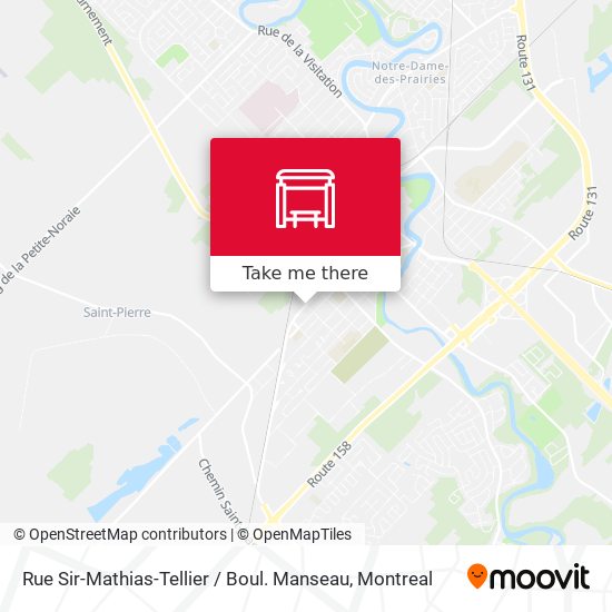 Rue Sir-Mathias-Tellier / Boul. Manseau map
