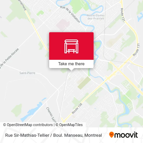 Rue Sir-Mathias-Tellier / Boul. Manseau map