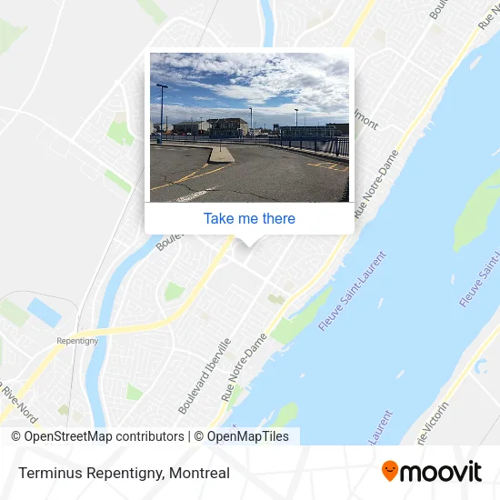Terminus Repentigny map