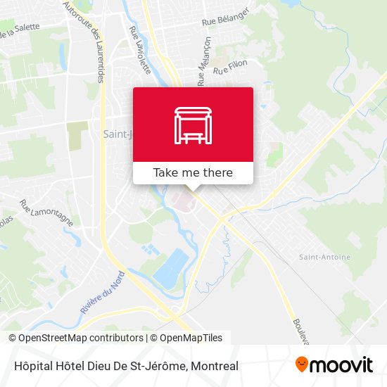 Hôpital Hôtel Dieu De St-Jérôme map