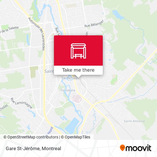 Gare St-Jérôme map