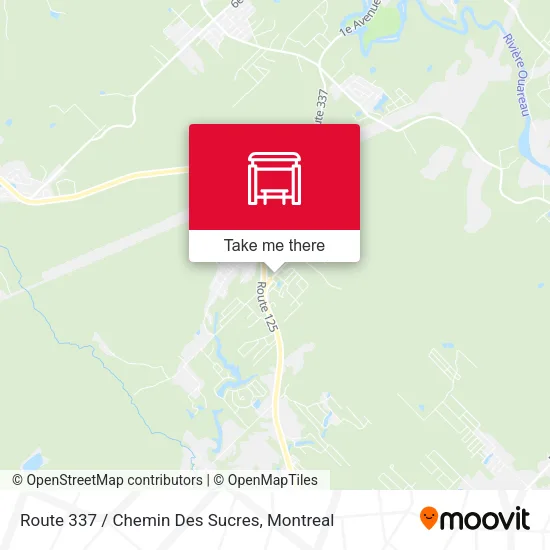 Route 337 / Chemin Des Sucres map