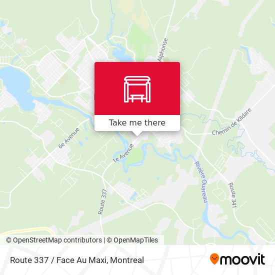 Route 337 / Face Au Maxi map