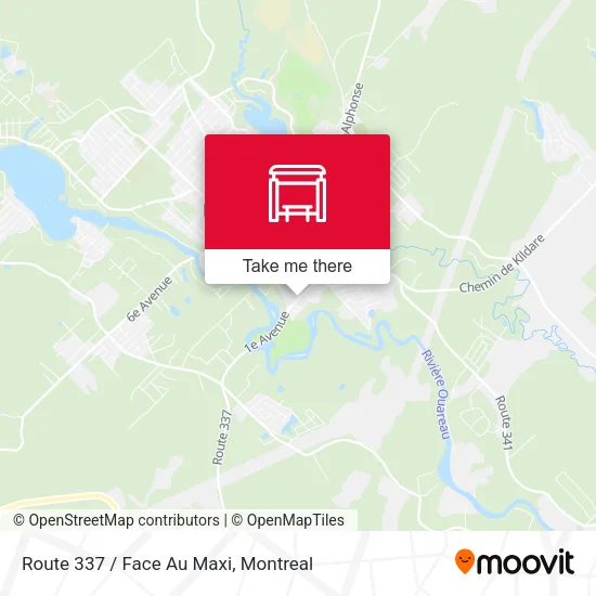Route 337 / Face Au Maxi map