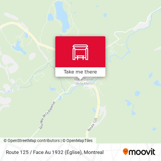 Route 125 / Face Au 1932 (Église) map