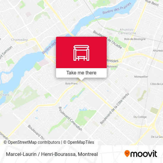 Marcel-Laurin / Henri-Bourassa map