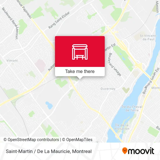 Saint-Martin / De La Mauricie map