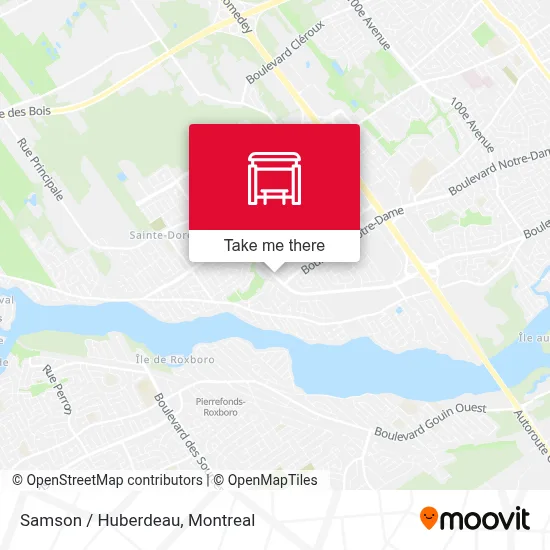 Samson / Huberdeau map