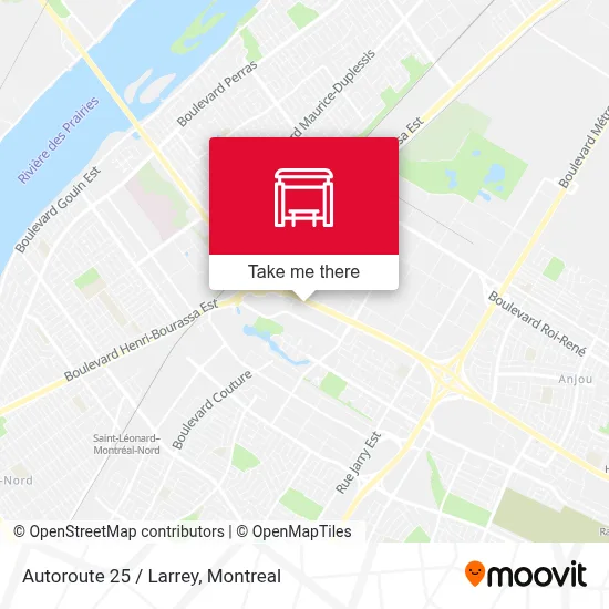 Autoroute 25 / Larrey map