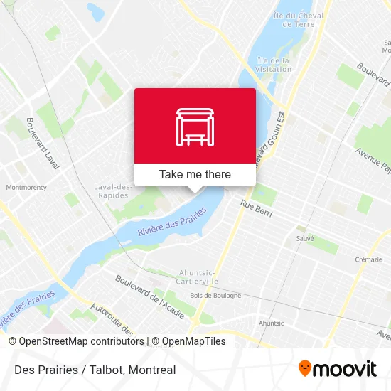 Des Prairies / Talbot map