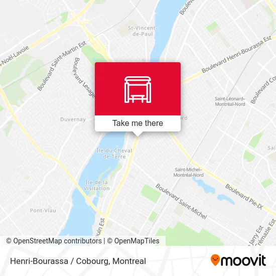 Henri-Bourassa / Cobourg map