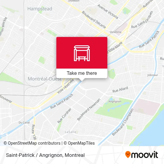Saint-Patrick / Angrignon map