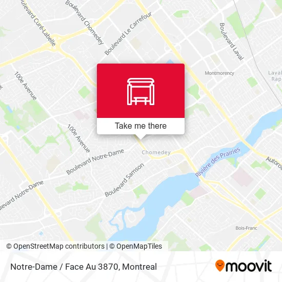 Notre-Dame / Face Au 3870 map