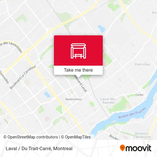 Laval / Du Trait-Carré map