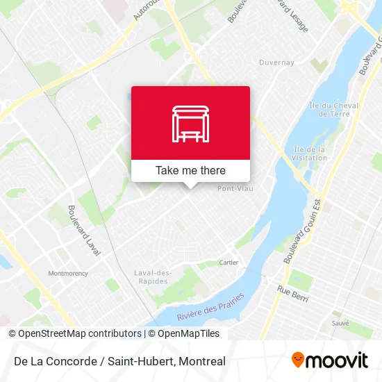 De La Concorde / Saint-Hubert map