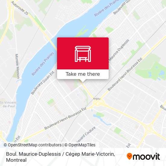 Boul. Maurice-Duplessis / Cégep Marie-Victorin map