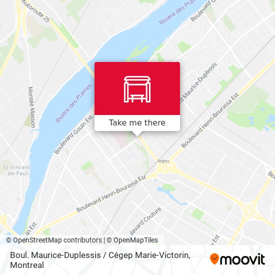 Boul. Maurice-Duplessis / Cégep Marie-Victorin map