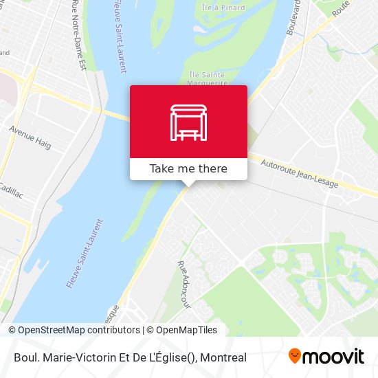 Boul. Marie-Victorin Et De L'Église map