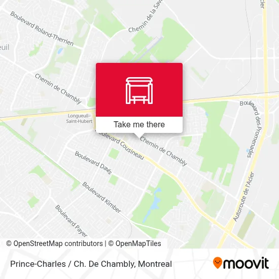 Prince-Charles / Ch. De Chambly map