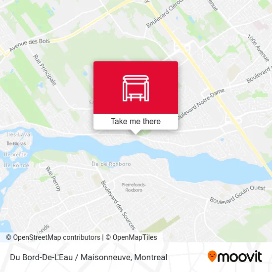 Du Bord-De-L'Eau / Maisonneuve map