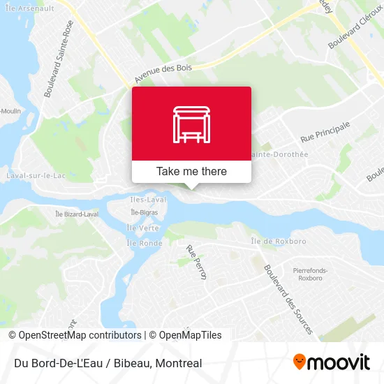 Du Bord-De-L'Eau / Bibeau map