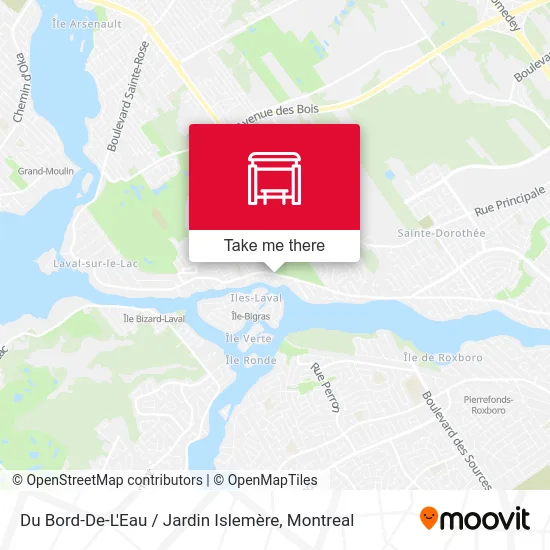 Du Bord-De-L'Eau / Jardin Islemère map