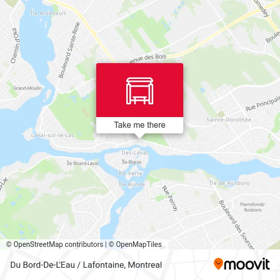 Du Bord-De-L'Eau / Lafontaine map
