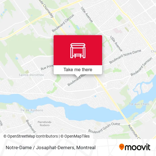 Notre-Dame / Josaphat-Demers map