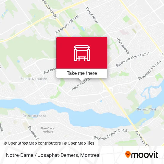 Notre-Dame / Josaphat-Demers map