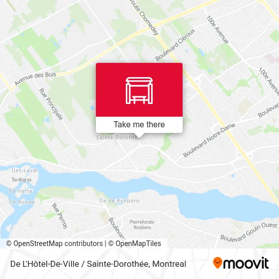 De L'Hôtel-De-Ville / Sainte-Dorothée map