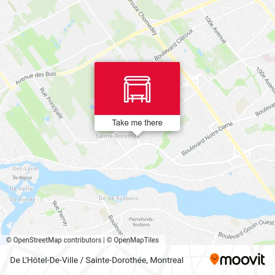 De L'Hôtel-De-Ville / Sainte-Dorothée map