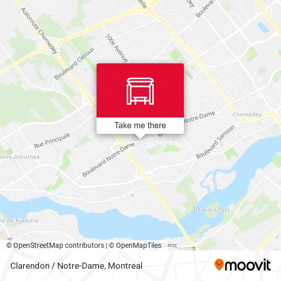 Clarendon / Notre-Dame map