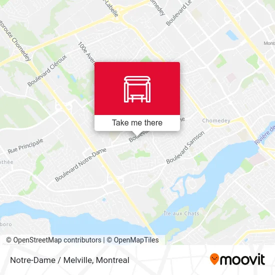 Notre-Dame / Melville map