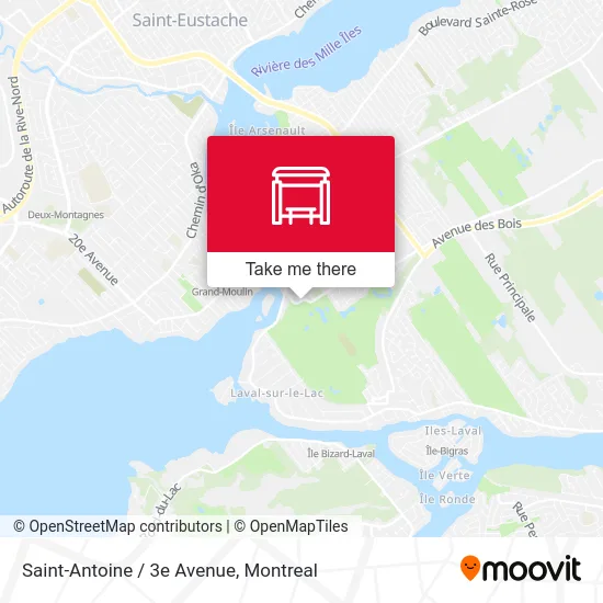 Saint-Antoine / 3e Avenue map