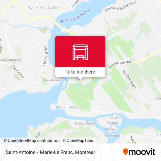 Saint-Antoine / Marie-Le Franc map