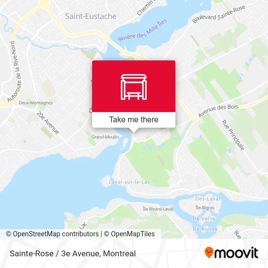 Sainte-Rose / 3e Avenue map