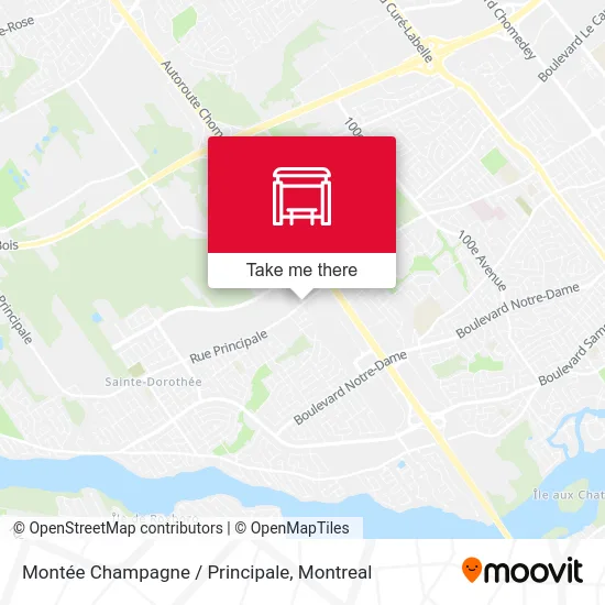 Montée Champagne / Principale map