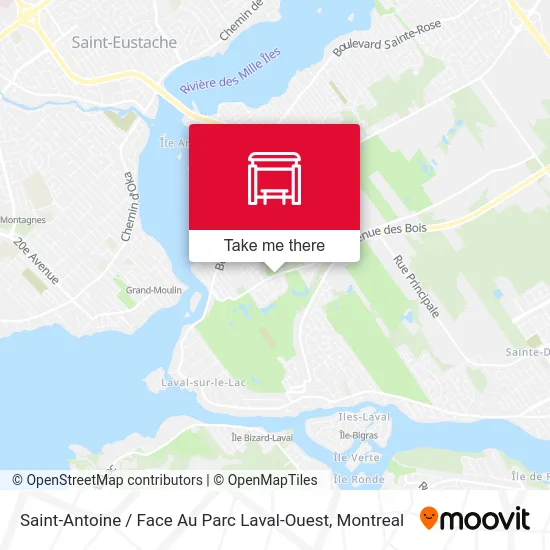 Saint-Antoine / Face Au Parc Laval-Ouest map