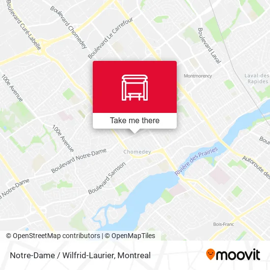 Notre-Dame / Wilfrid-Laurier map