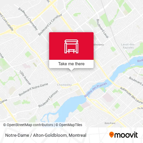 Notre-Dame / Alton-Goldbloom map
