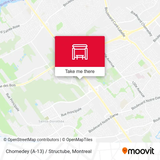 Chomedey (A-13) / Structube map