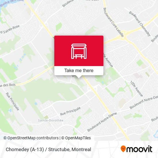 Chomedey (A-13) / Structube map